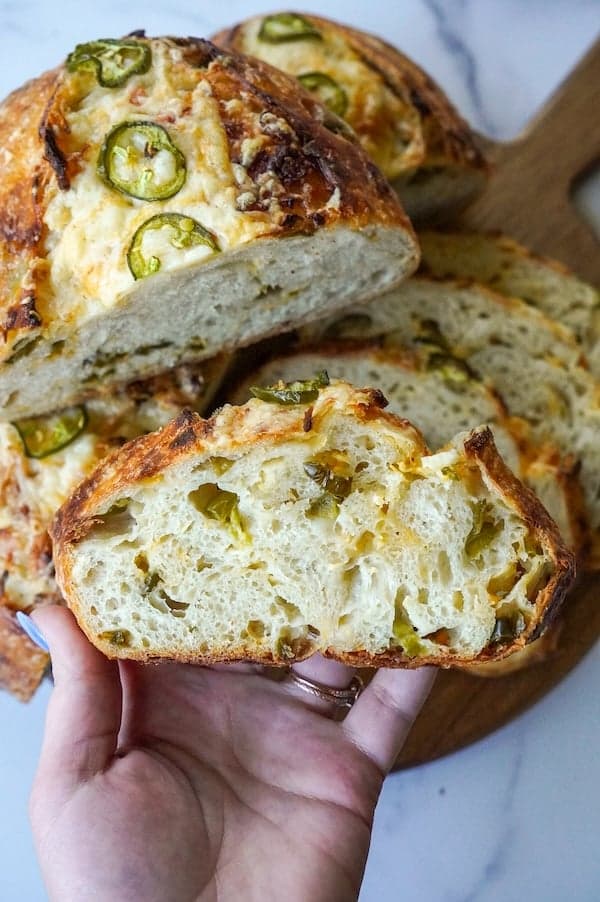 Jalapeño Cheddar Sourdough Loaf