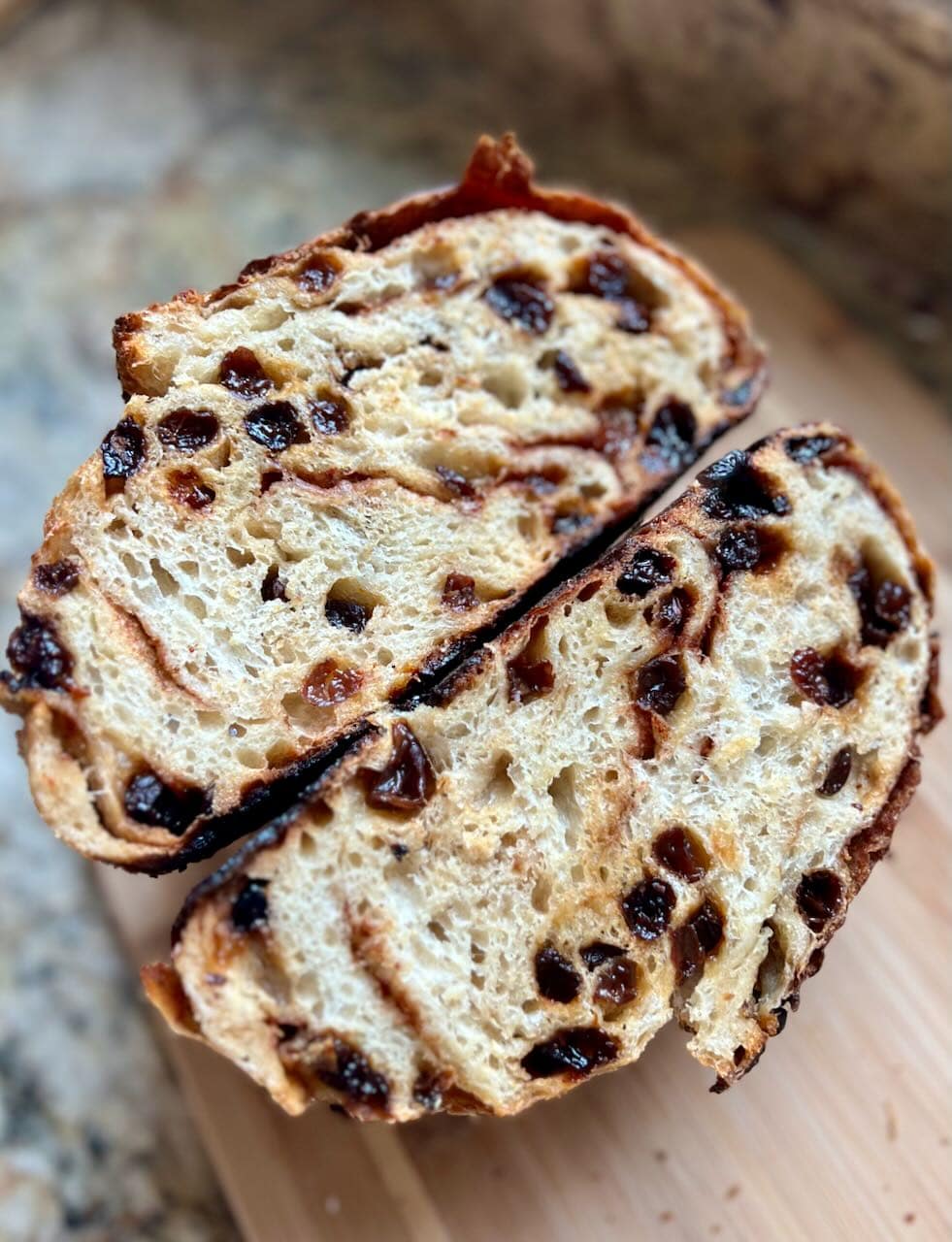 Cinnamon Raisin Sourdough Loaf