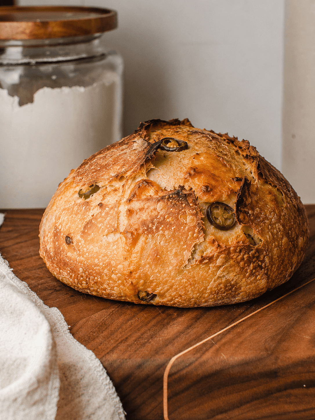 Jalapeño Cheddar Sourdough Loaf