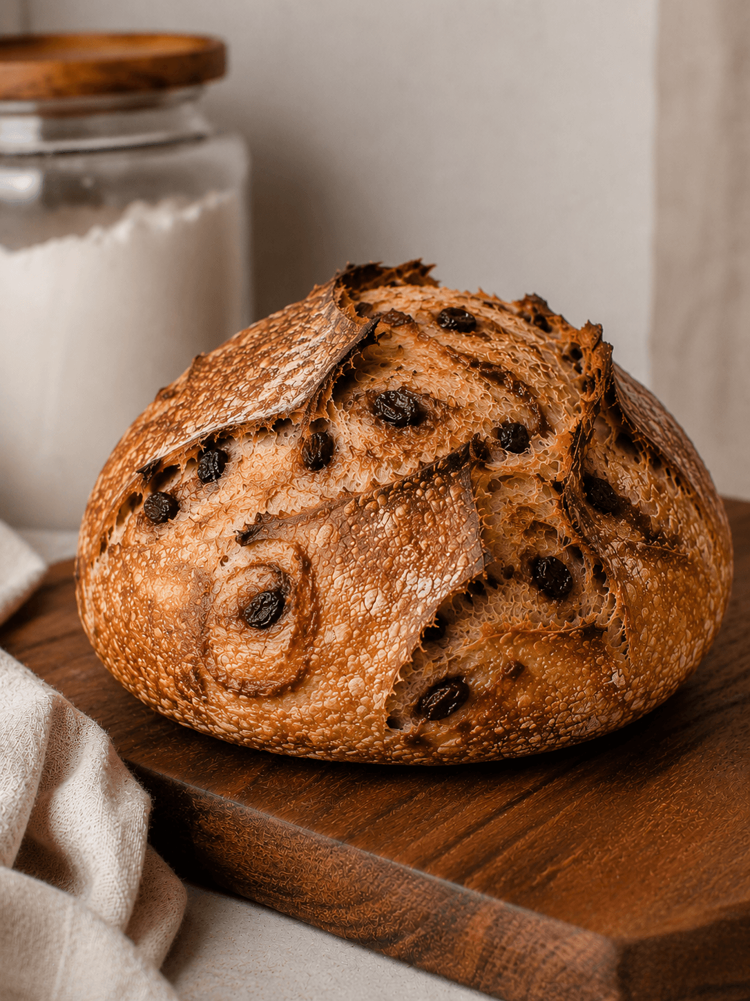 Cinnamon Raisin Sourdough Loaf